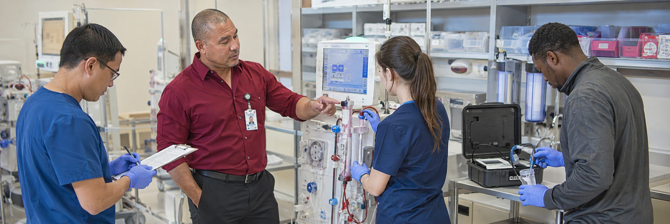 Anesthesia machine preventive maintenance | BiomedRx HTM services Biomedical equipment technicians performing anesthesia machine preventive maintenance