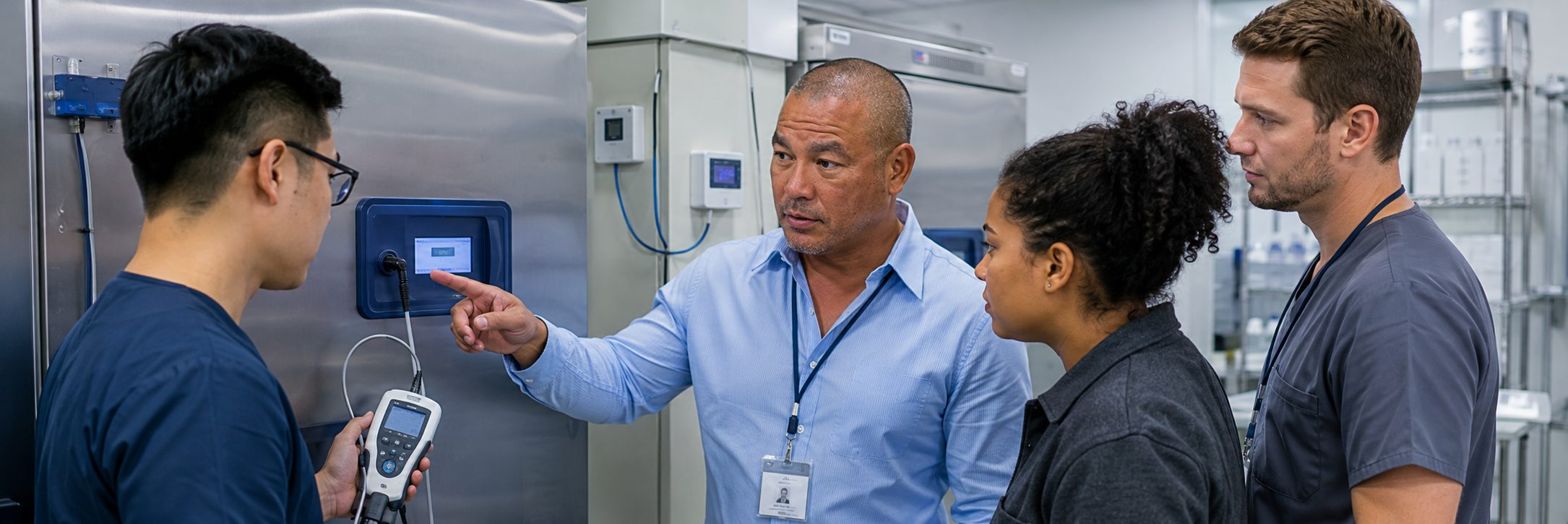 Anesthesia machine service training for biomedical technicians | BiomedRx Biomedical equipment technicians training on anesthesia machine service procedures