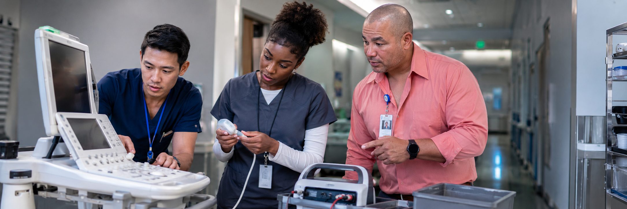 Anesthesia machine service training for biomedical technicians | BiomedRx Biomedical equipment technicians training on anesthesia machine service procedures