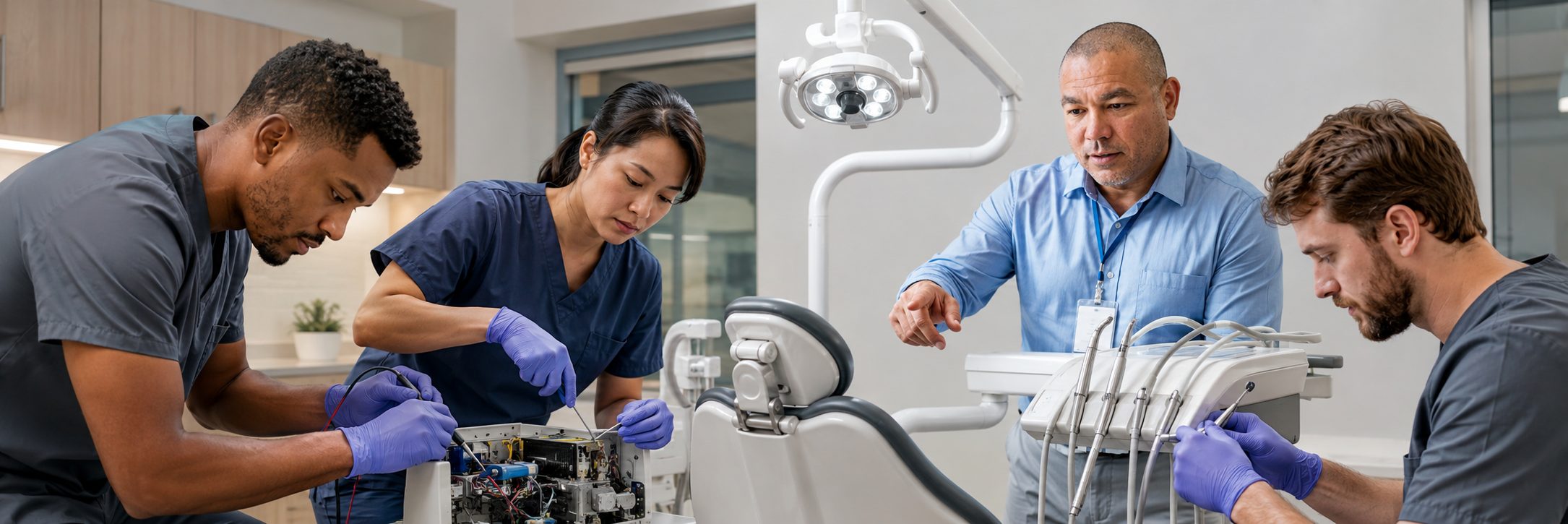 Cath lab imaging equipment service and C-arm maintenance | BiomedRx Medical imaging equipment service on a cath lab C-arm and patient monitoring system