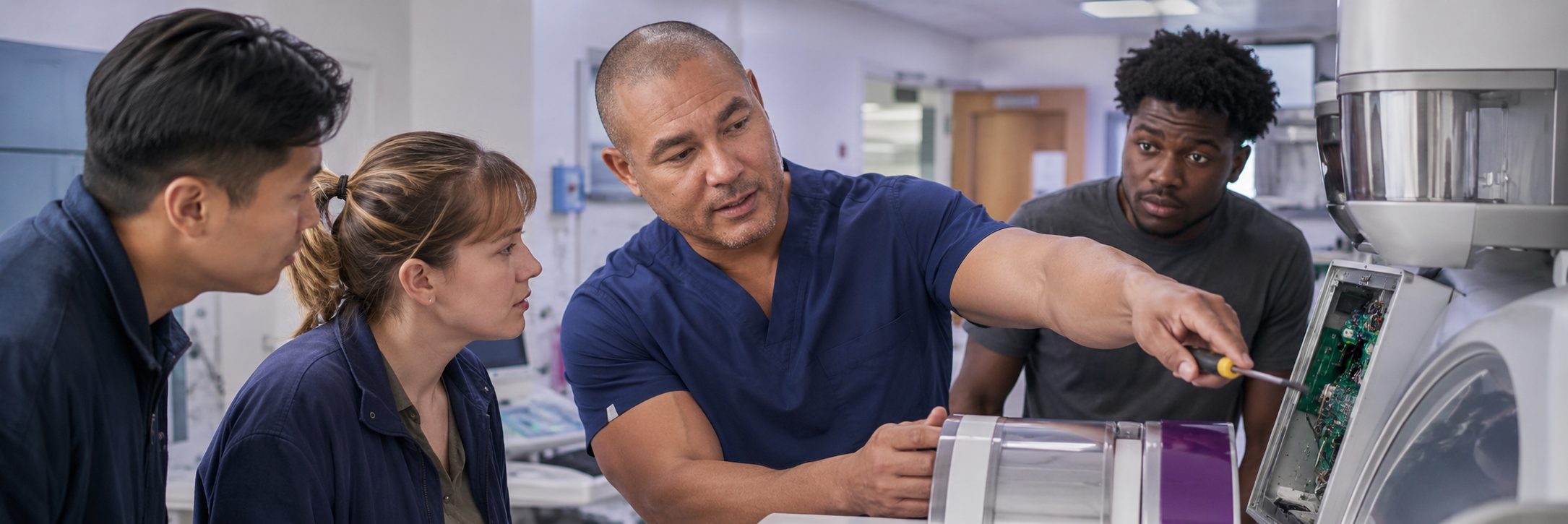 Clinical laboratory analyzer service and maintenance | BiomedRx HTM services Clinical laboratory analyzer service and preventive maintenance by biomedical technicians