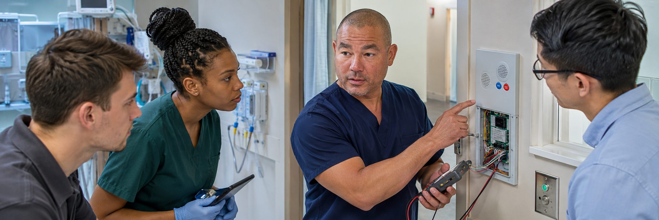 Mammography and medical imaging equipment service | BiomedRx HTM services Medical imaging equipment service on a mammography system with test instrumentation