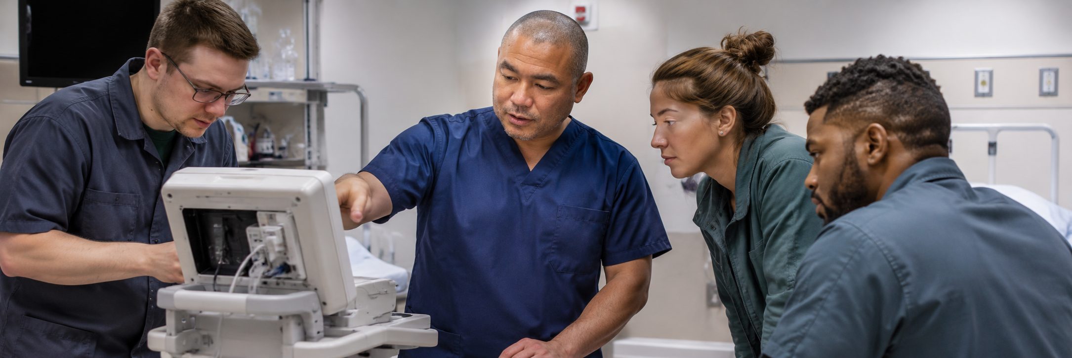 Mammography and medical imaging equipment service | BiomedRx HTM services Medical imaging equipment service on a mammography system with test instrumentation