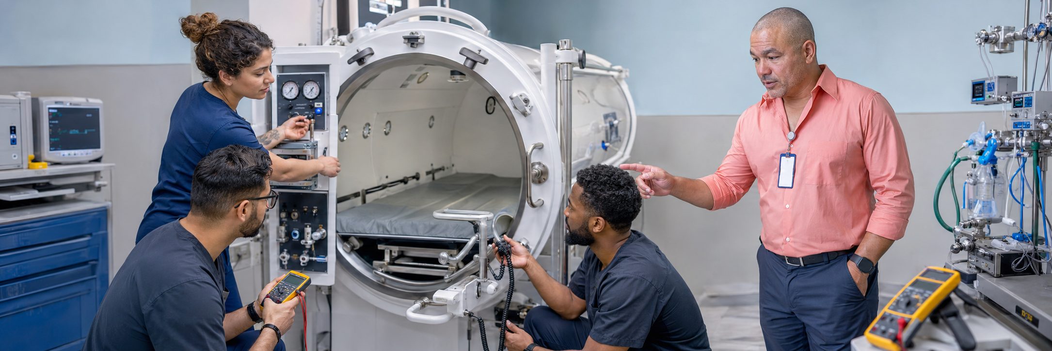 MRI suite patient monitor calibration | BiomedRx HTM services Patient monitor calibration and infusion pump testing in an MRI imaging suite