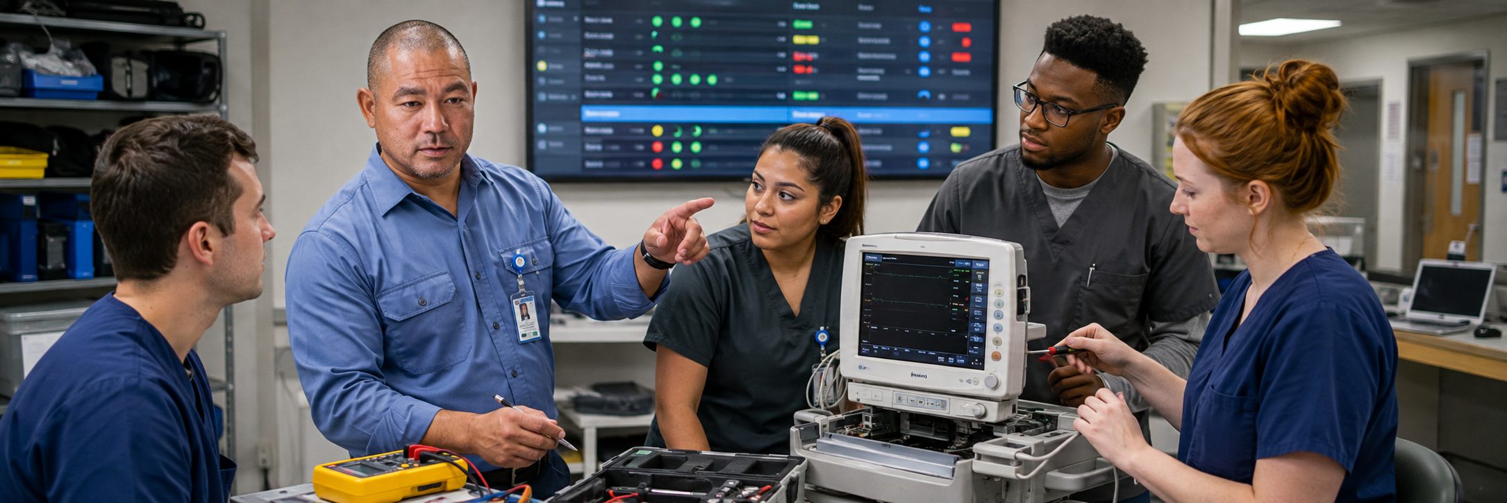 MRI suite patient monitor calibration | BiomedRx HTM services Patient monitor calibration and infusion pump testing in an MRI imaging suite