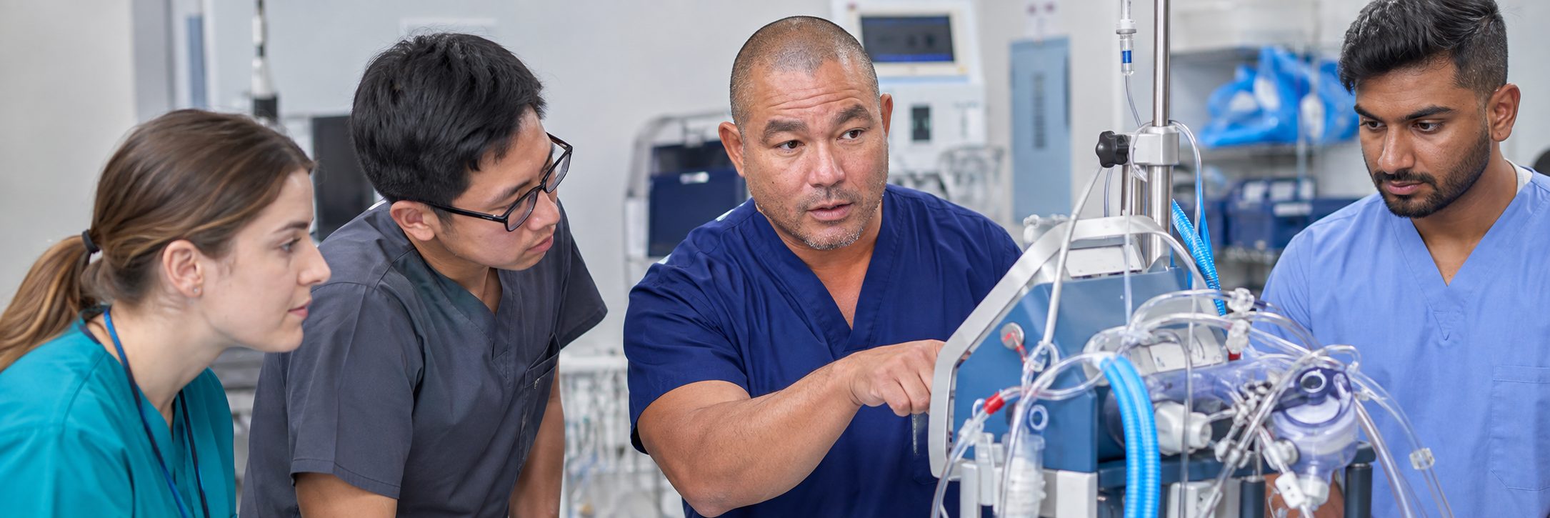 Ventilator service and equipment depot maintenance | BiomedRx HTM services Ventilator and transport monitor service in a hospital equipment depot